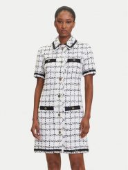 KARL LAGERFELD Sukienka dzianinowa A3W13031 Écru Regular Fit. Sukienki damskie KARL LAGERFELD, bez wzorów, z dzianiny, bez kołnierzyka, bez ramiączek. Za 1,199.00 zł.