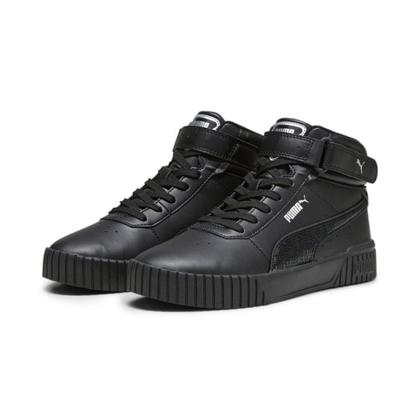 Buty Sportowe Puma Carina 2.0 Mid Winter. Czarne obuwie sportowe damskie Puma, bez wzorów, trekkingowe. Za 299.00 zł.