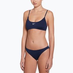 Strój pływacki dwuczęściowy damski Nike Essential Bralette Bikini. Niebieskie bikini damskie Nike, xl, bez wzorów. Za 199.99 zł.