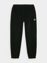 4F Spodnie dresowe polarowe męskie - czarne L. Czarne spodnie sportowe męskie 4f, l, bez wzorów, z dresówki. W wyprzedaży za 79.99 zł.