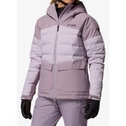 Kurtka narciarska damska Columbia Glacier Ridge Down Jacket - shale purple L. Fioletowe kurtki sportowe damskie Columbia, na zimę, l, bez wzorów, bez kaptura, narciarskie. Za 1,037.29 zł.