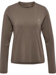 Damska koszulka z długim rękawem Hummel. Brązowe t-shirty damskie Hummel, m, bez wzorów, z elastanu, klasyczne, bez kołnierzyka. Za 167.00 zł.