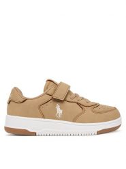 Polo Ralph Lauren Sneakersy RL01243270 Brązowy. Brązowe buty sportowe chłopięce Polo Ralph Lauren, bez wzorów, ze skóry, bez zapięcia. Za 449.99 zł.