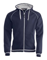 Clique Gerry - Unisexowa bluza z kapturem z dzianiny strukturalnej, wnętrze. Niebieskie bluzy męskie CLIQUE, xs, bez wzorów, z bawełny, z kapturem. Za 273.74 zł.