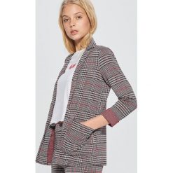 Marynarka w kratę - Szary. Szare żakiety damskie Cropp. Za 139.99 zł.