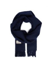 Tommy Hilfiger Szalik Th Scarf AM0AM14768 Granatowy. Niebieskie rękawiczki męskie Tommy Hilfiger, bez wzorów, z wełny. Za 329.99 zł.