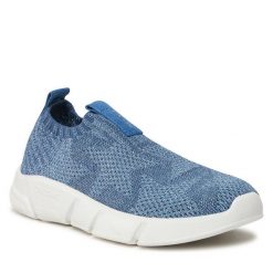 Sneakersy Geox. Czarne trampki i tenisówki chłopięce Geox, bez wzorów, bez zapięcia. Za 179.99 zł.