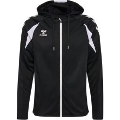 Bluza dresowa z kapturem Hummel Core 2.0. Białe bluzy męskie Hummel, z dresówki, bez zapięcia, na fitness i siłownię. Za 295.50 zł.