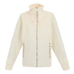 Damska polarowa bluza z pełnym zamkiem wykonana z weluru Regatta Jessalyn. Białe bluzy damskie Regatta, bez wzorów, z polaru, bez kaptura. Za 229.50 zł.