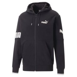 Puma Bluza Power Colorblock Fz Tr 67332701. Czarne bluzy męskie Puma, s, bez wzorów, bez kaptura. Za 195.99 zł.