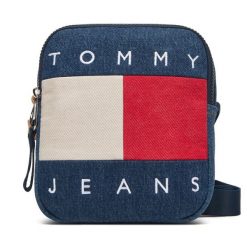 Saszetka Tommy Jeans. Niebieskie saszetki męskie Tommy Jeans, z denimu, młodzieżowe, małe. Za 359.99 zł.