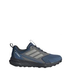 Buty Tracefinder Trail Running. Niebieskie buty sportowe męskie Adidas, z materiału, bez zapięcia, do biegania. Za 329.00 zł.
