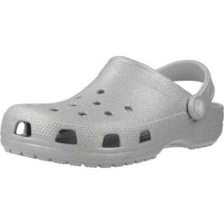 Buty CROCS CLASSIC GLITTER CLOG Rose. Czerwone klapki damskie Crocs, bez wzorów, z gumy, bez obcasa. Za 211.00 zł.