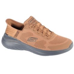 Buty sportowe Sneakersy męskie, Slip-Ins: Bounder 2.0 - Emerged. Brązowe buty sportowe męskie Skechers, bez zapięcia, trekkingowe. Za 369.99 zł.