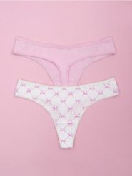 Majtki stringi 2 pack - wielobarwny. Stringi damskie Sinsay, l, bez wzorów. W wyprzedaży za 13.99 zł.