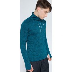 Bluza treningowa męska BLMF002 - morska zieleń melanż. Zielone bluzy męskie 4f, m, bez wzorów, z elastanu, bez kaptura. W wyprzedaży za 59.99 zł.