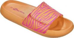 Beco Slippers for women V-Strap BECO ZEBRA VIBES 3 38 orange. Pomarańczowe klapki damskie Beco, bez wzorów, sportowe, bez obcasa. Za 94.30 zł.