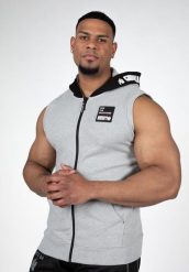 Milwaukee S Bluza z kapturem zapinana na suwak - Szary Melange. Szare bluzy męskie GORILLA WEAR, l, bez wzorów, z bawełny, z kapturem, na fitness i siłownię. Za 280.00 zł.