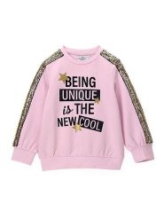Original Marines Bluza DCA3546F Różowy Regular Fit. Czerwone bluzy dla dziewczynek Original Marines, bez wzorów, z bawełny, bez ramiączek, bez kaptura. Za 139.99 zł.