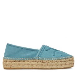 Espadryle Genuins. Niebieskie espadryle damskie Genuins, bez wzorów, bez obcasa, bez zapięcia. Za 249.99 zł.