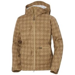Kurtka damska Helly Hansen St. Moritz Ins 2.0. Brązowe kurtki damskie Helly Hansen, na zimę, bez wzorów, bez kaptura, narciarskie. W wyprzedaży za 2,573.50 zł.