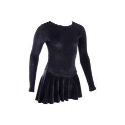 TUNIKA DO JAZDY FIGUROWEJ. Czarne sukienki dla dziewczynek OXELO. Za 129.99 zł.