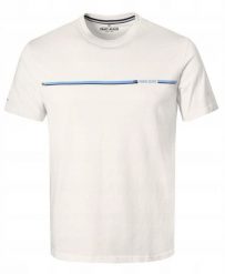 Klasyczny T-Shirt z Logo - Pako Jeans - Jasny Beż (Ecru). T-shirty męskie Pako Jeans, l, bez wzorów, z bawełny, casualowe, bez kołnierzyka. Za 79.00 zł.