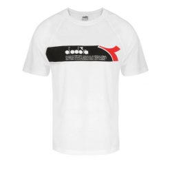 Koszulka męska DIADORA T-SHIRT SS URBANITY. Białe koszulki sportowe męskie Diadora, m, bez wzorów, z bawełny, biznesowe, bez kołnierzyka. Za 79.99 zł.