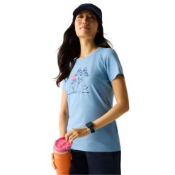 Koszulka Damska Fingal Trees Stretch T-shirt. Niebieskie t-shirty damskie Regatta, m, bez wzorów, z dżerseju, bez kołnierzyka. Za 69.99 zł.