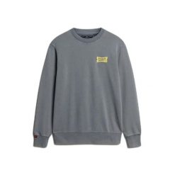 Bluza Superdry Heritage Tab. Niebieskie bluzy męskie Superdry., xl, bez wzorów, z dresówki, bez kaptura. Za 275.80 zł.