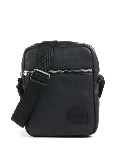 Torba na ramię HUGO Ethon 2.0L NS. Czarne saszetki męskie Hugo Boss, bez wzorów, z materiału, biznesowe, na ramię, z nadrukiem. Za 309.00 zł.