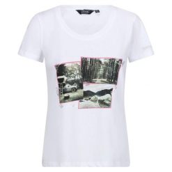 Koszulka damska Regatta Filandra VIII. Zielone t-shirty damskie Regatta, m, z aplikacjami, z bawełny, eleganckie, bez kołnierzyka. Za 52.30 zł.