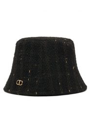 TWINSET Kapelusz 242TO5432 Czarny. Czarne czapki i kapelusze damskie Twinset, bez wzorów, z materiału. Za 359.99 zł.