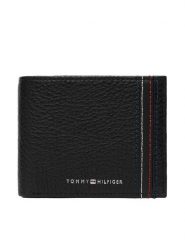 Tommy Hilfiger Portfel Th Central Mini Cc Wallet AM0AM14232 Czarny. Czarne portfele męskie Tommy Hilfiger, bez wzorów, ze skóry. Za 249.99 zł.