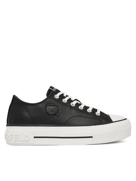 KARL LAGERFELD Trampki Kampus Max KL60426 Czarny. Czarne trampki i tenisówki damskie KARL LAGERFELD, bez wzorów, ze skóry, bez zapięcia. Za 454.99 zł.