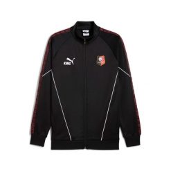 Kurtka dresowa RB Salzburg 2025/26. Czarne kurtki męskie Puma, m, bez wzorów, z dresówki, sportowe, bez kaptura. Za 369.50 zł.