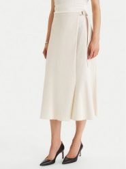 BOSS Spódnica trapezowa Vuleran 1 50557420 Écru Regular Fit. Spódnice damskie Boss, bez wzorów, z bawełny, trapezowe. Za 1,089.00 zł.