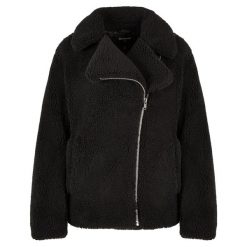 Damska Kurtka Motocyklowa Sherpa. Czarne kurtki damskie Urban Classics, s, bez wzorów, bez kaptura. Za 319.99 zł.