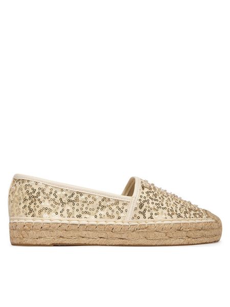 Guess Espadryle FLJOEN FAB14 Kremowy. Białe espadryle damskie Guess, z aplikacjami, z materiału, bez obcasa, bez zapięcia. Za 262.99 zł.
