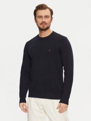 Tommy Hilfiger Bluza Essential MW0MW37237 Granatowy Regular Fit. Niebieskie bluzy męskie Tommy Hilfiger, m, bez wzorów, z bawełny, bez kaptura. Za 289.99 zł.