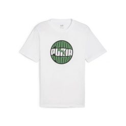 Koszulka Sportowa Męska Puma Graphics Circular. Białe koszulki sportowe męskie Puma, m, bez wzorów, bez kołnierzyka, bez ramiączek. Za 69.99 zł.