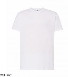 T-shirt JHK TSRA 150 - męski z krótkim rękawem wzmocniony lycrą ściągacz, 100% bawełna, 155-160g - biały 2XL. Białe t-shirty męskie JHK, m, bez wzorów, z bawełny, bez kołnierzyka. Za 21.77 zł.