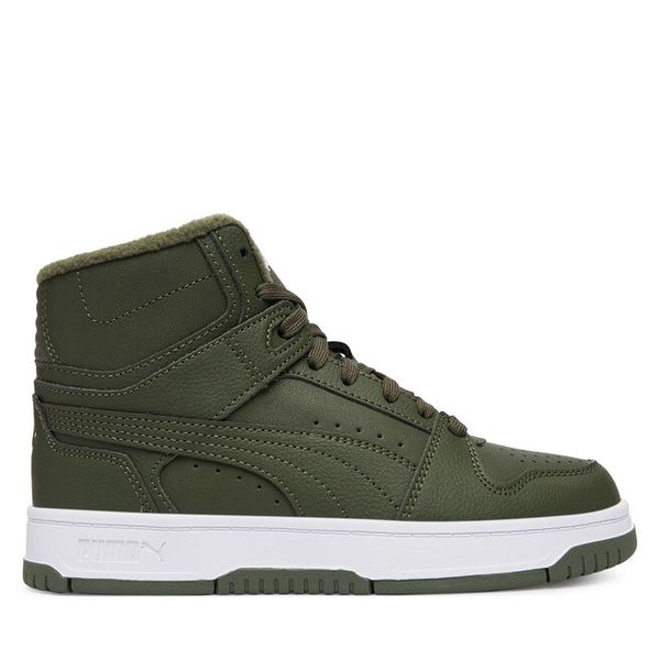 Sneakersy Puma. Zielone trampki i tenisówki chłopięce Puma, bez wzorów, bez zapięcia. Za 269.99 zł.
