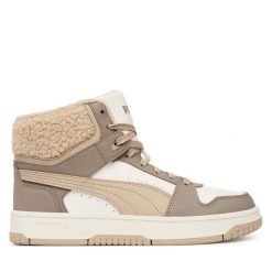 Sneakersy Puma. Szare trampki i tenisówki chłopięce Puma, bez wzorów, bez zapięcia. Za 279.99 zł.