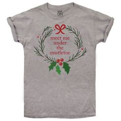 Christmas T-Shirt T-Shirt Damski Mistletoe Xl Szary. Szare t-shirty damskie Christmas T-Shirt. W wyprzedaży za 44.90 zł.