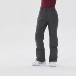 Spodnie snowboardowe damskie Dreamscape SNB 500. Szare spodnie materiałowe damskie DREAMSCAPE, m, bez wzorów, z materiału. W wyprzedaży za 249.99 zł.