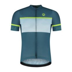 Koszulka kolarska męska Rogelli Hero II. Niebieskie buty sportowe męskie Rogelli, bez zapięcia, rowerowe. Za 340.00 zł.
