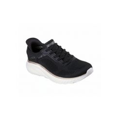 Buty SKECHERS BOBS SQUAD CHAOS Czarny. Czarne obuwie sportowe damskie Skechers, bez wzorów, z syntetyku, do biegania, Skechers Sport. Za 314.99 zł.
