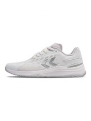 Buty halowe Hummel Topflight Pro. Białe obuwie sportowe damskie Hummel, bez wzorów, z materiału, na fitness i siłownię. Za 592.00 zł.