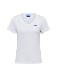 HUGO BLUE Koszulka - Classic V_B Kobiety Bawełna biały, M. Białe koszulki sportowe damskie HUGO BLUE, m, bez wzorów, z bawełny, bez kołnierzyka, bez ramiączek. Za 129.95 zł.